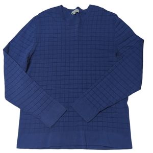 COS Women's Sweater Royal Blue Long Sleeve Crew Neck Large